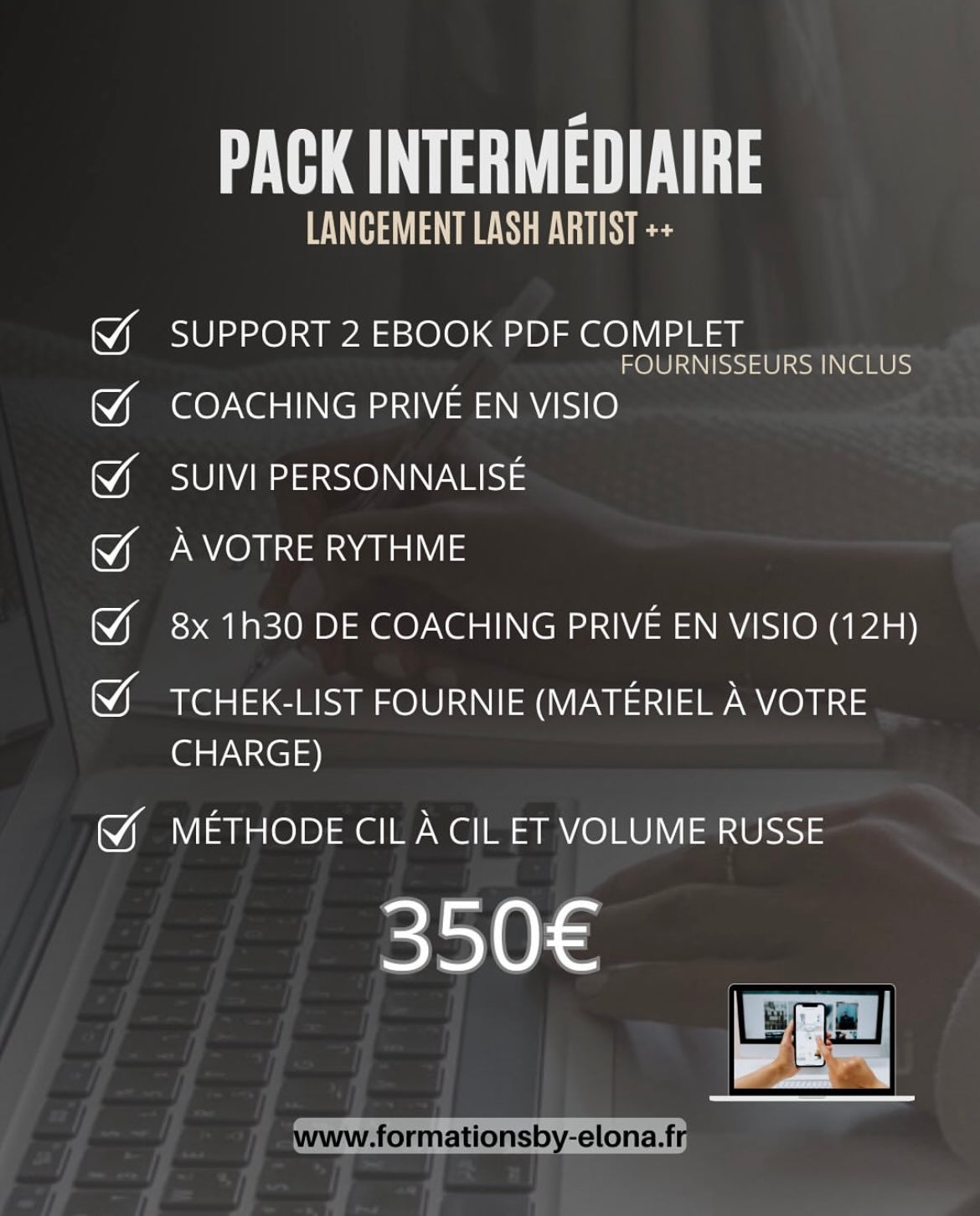 PACK INTERMEDIAIRE - Lancement Extensions de cils ++